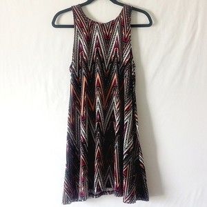 Derek Heart Aztec Print Sleeveless Dress